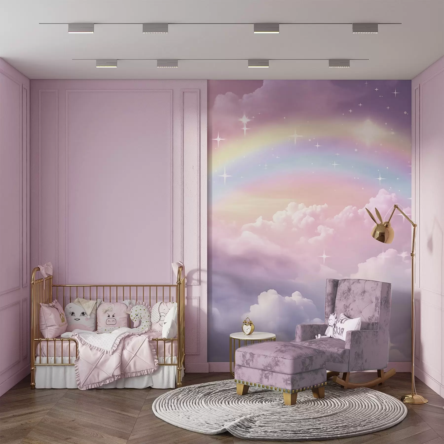 carta da parati Arcobaleno tra le nuvole nr. w04146