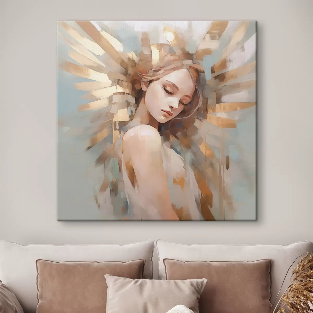 carta da parati Ritratto astratto imitazione della pittura nr. s44774