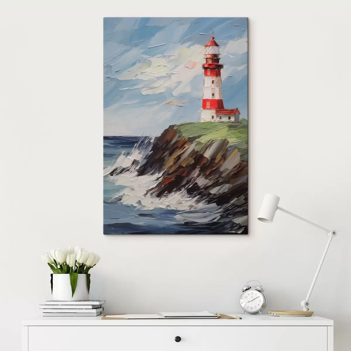 carta da parati Quadro di imitazione del faro nr. s44782