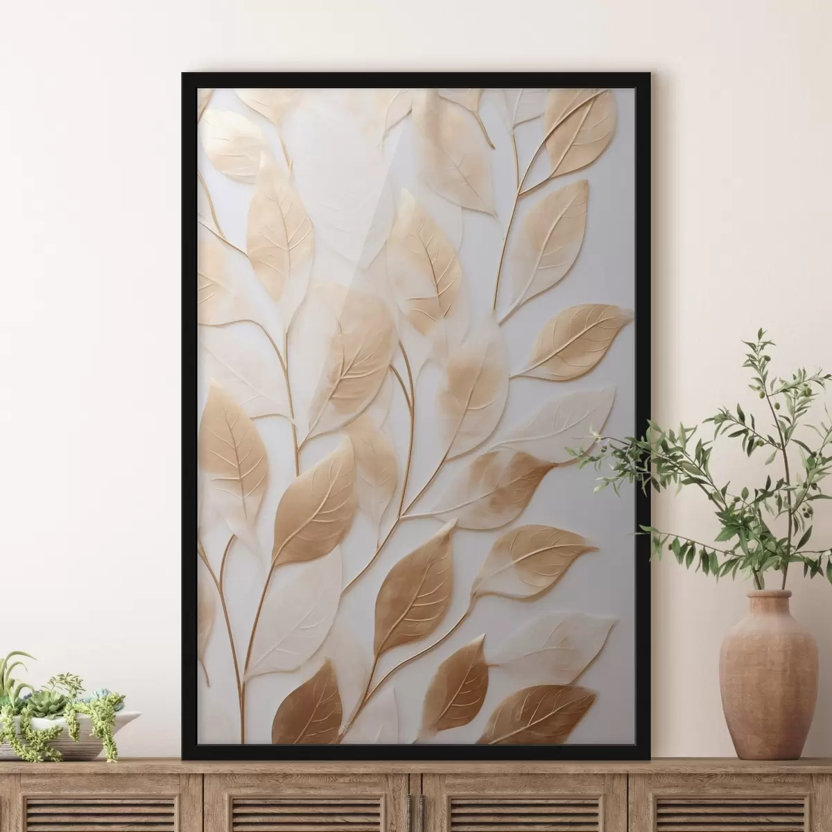 Poster Foglie sui rami f44766