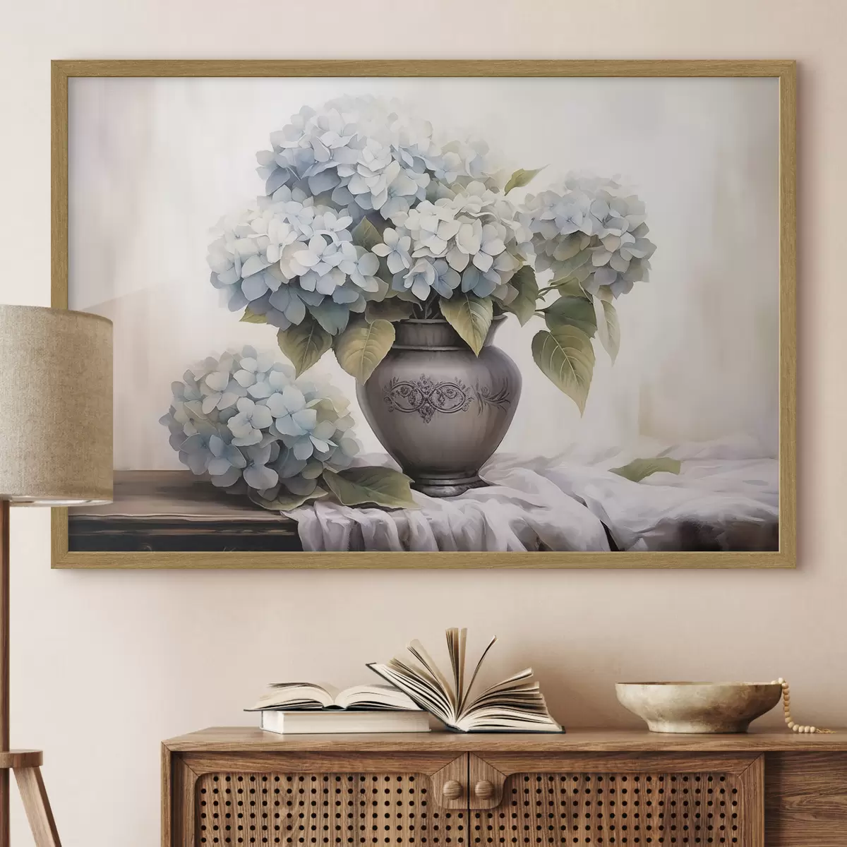 Poster Fiori di ortensia in vaso f44771