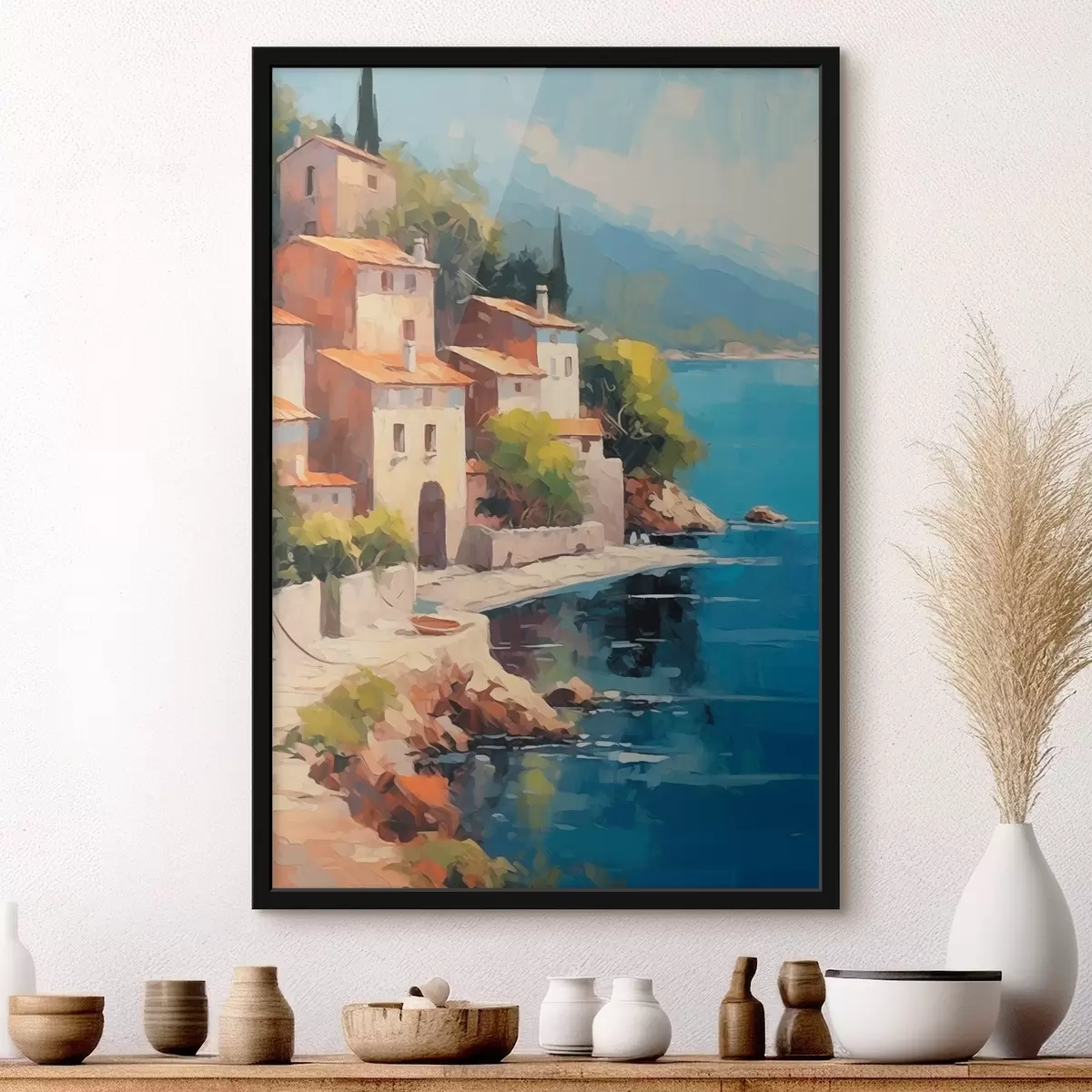 Poster Case in baia Imitazione della pittura f44773