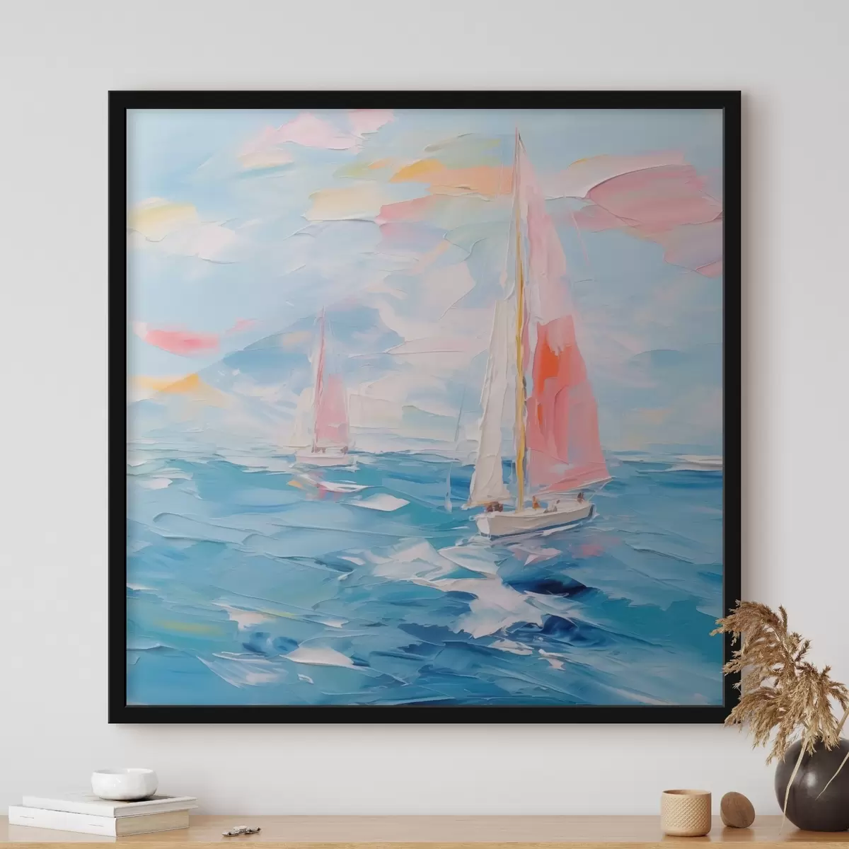 Poster Imitazione di barche a vela nel mare f44780