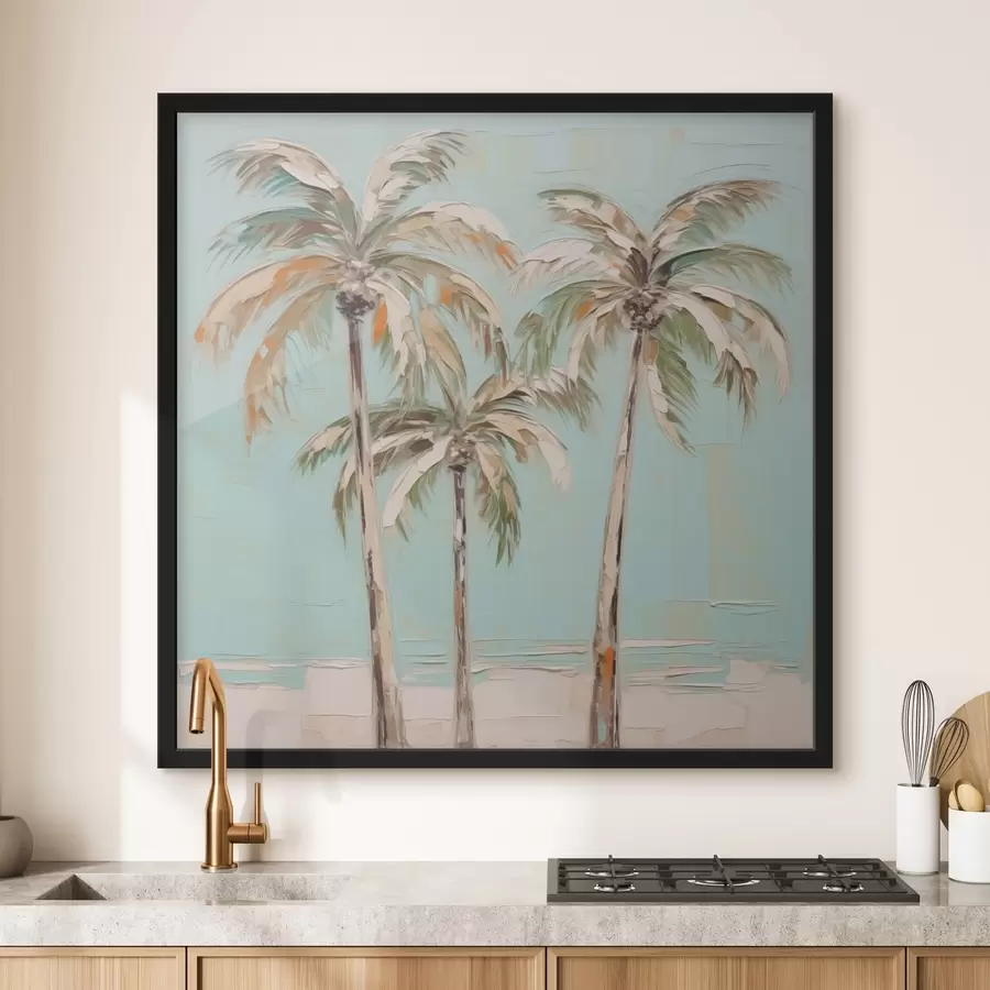 carta da parati Imitazione di palme in pittura nr. f44781