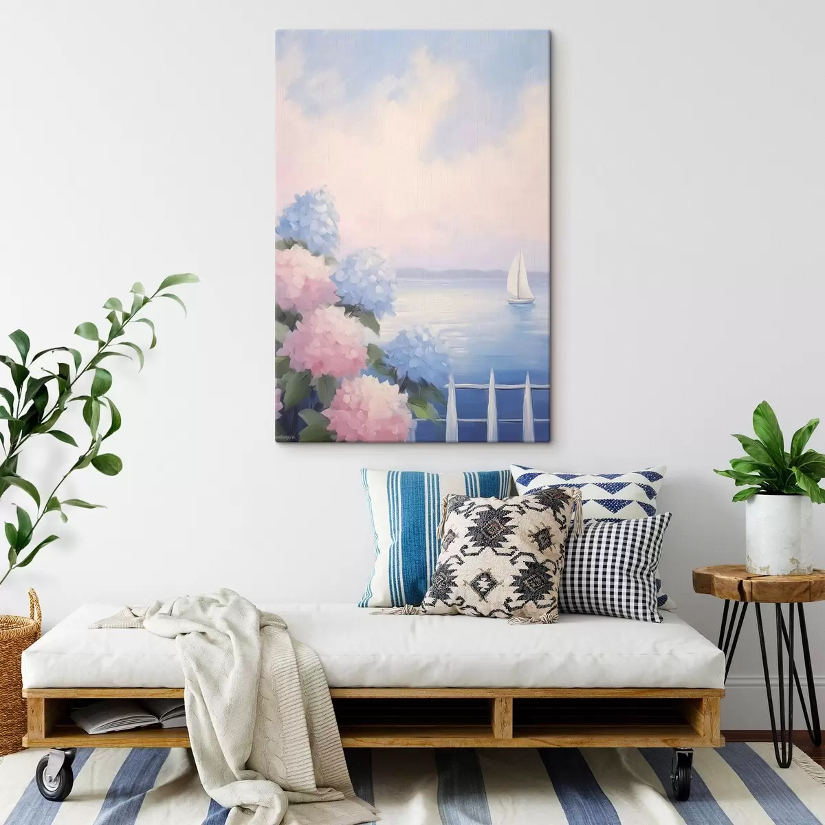 carta da parati Cespugli di ortensie nr. s44805