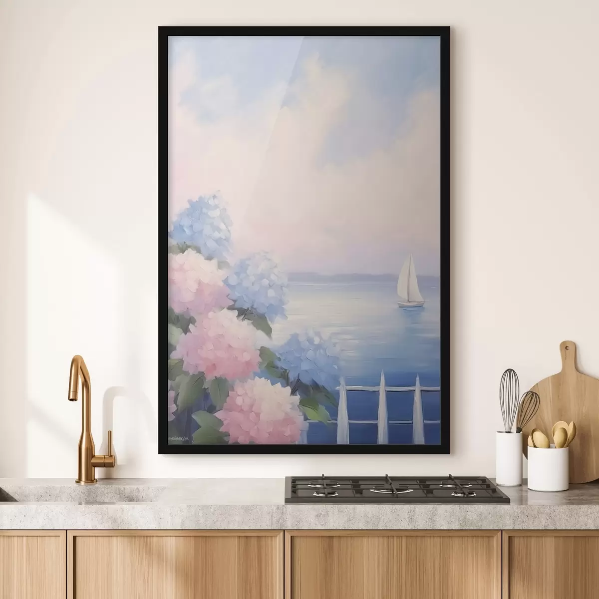 Poster Cespugli di ortensie f44805