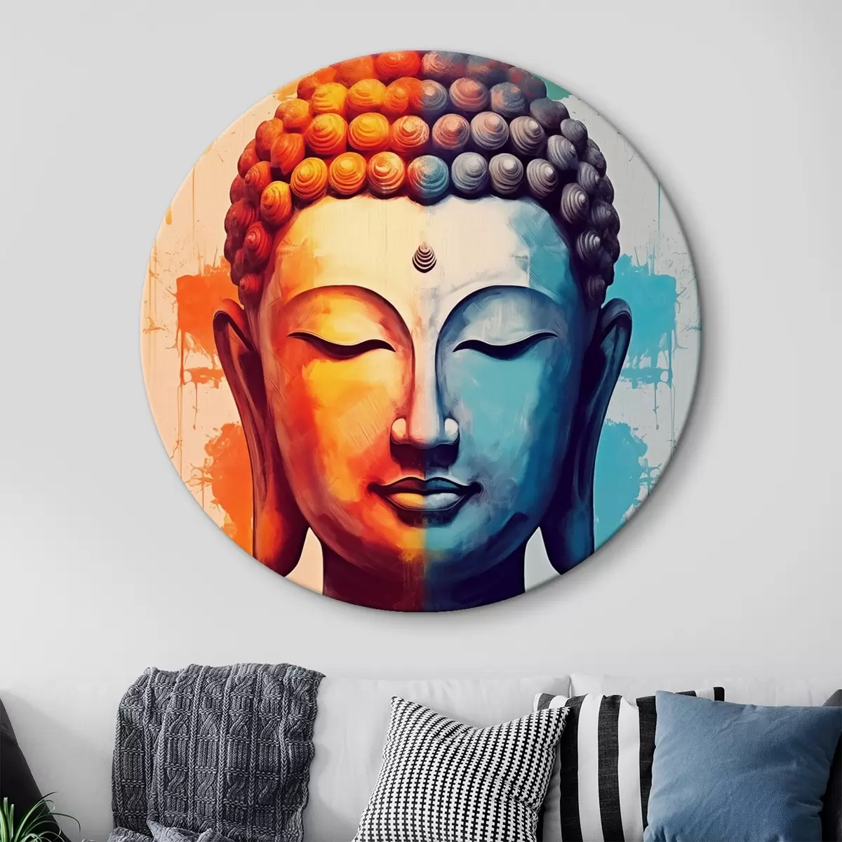 Quadri rotondi Ritratto di Buddha r44811