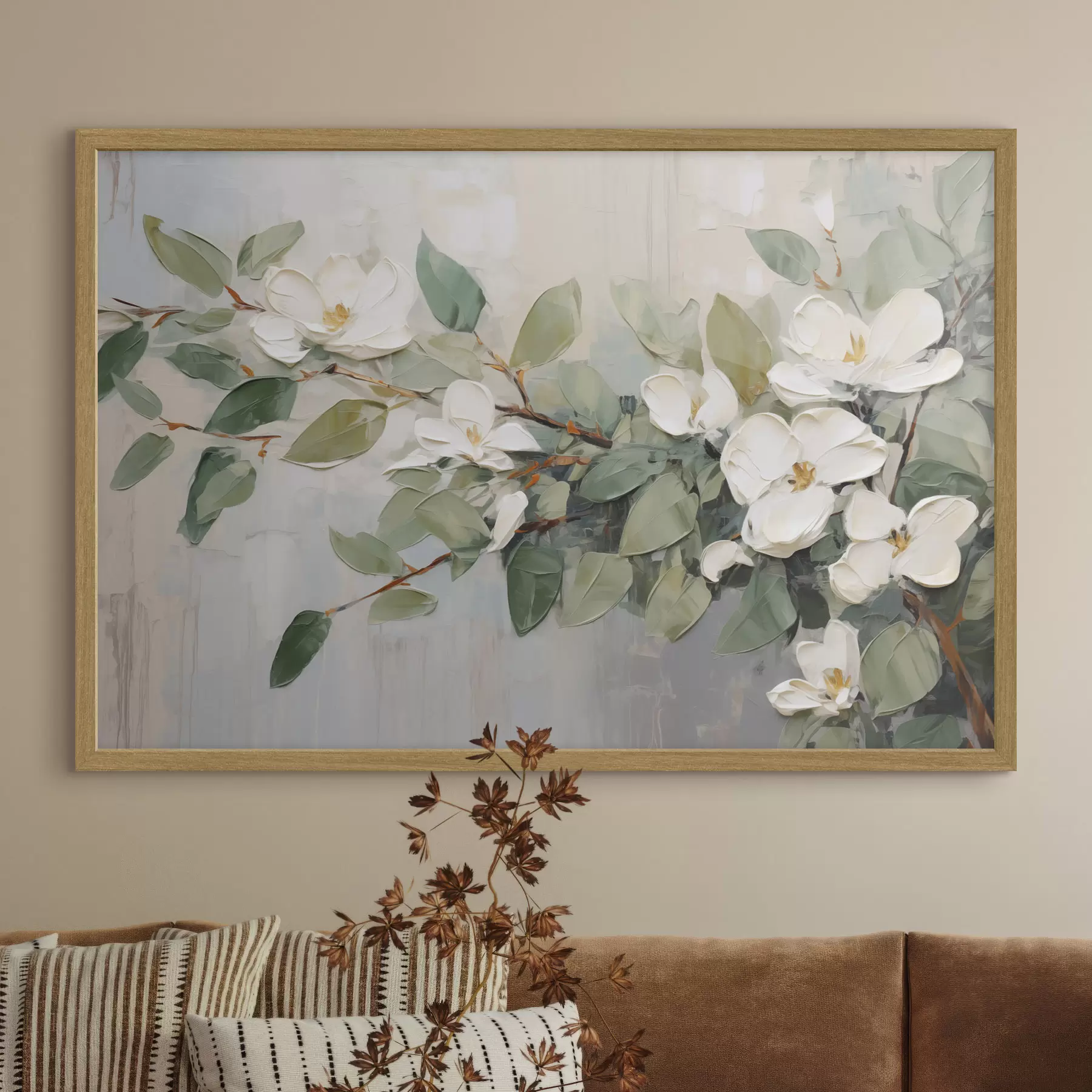 carta da parati Magnolia in verde tenue nr. f44853