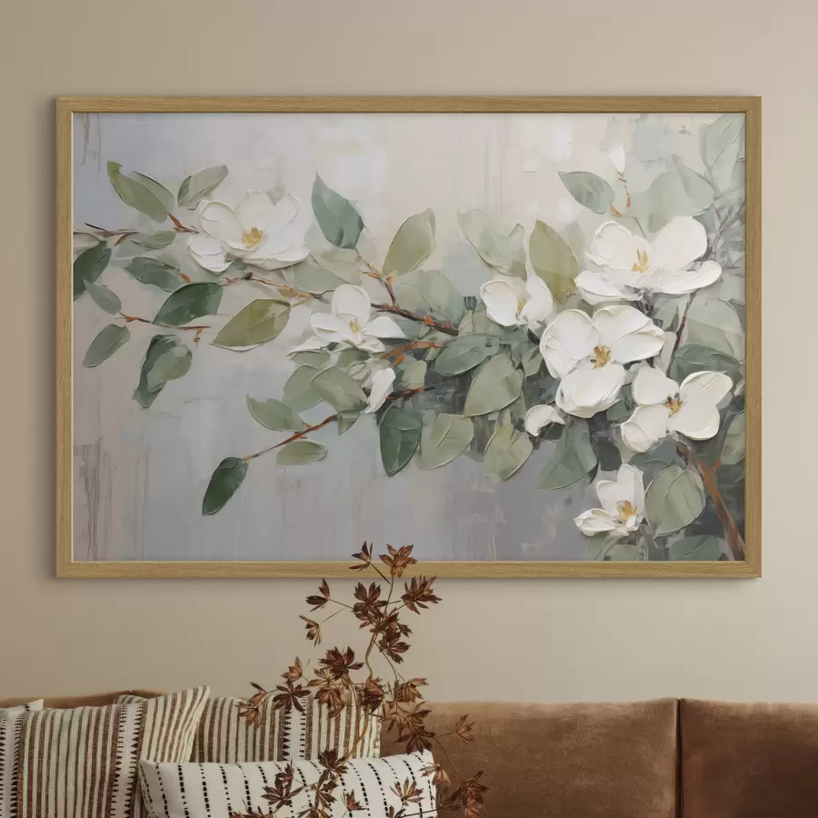 carta da parati Magnolia in verde tenue nr. f44853