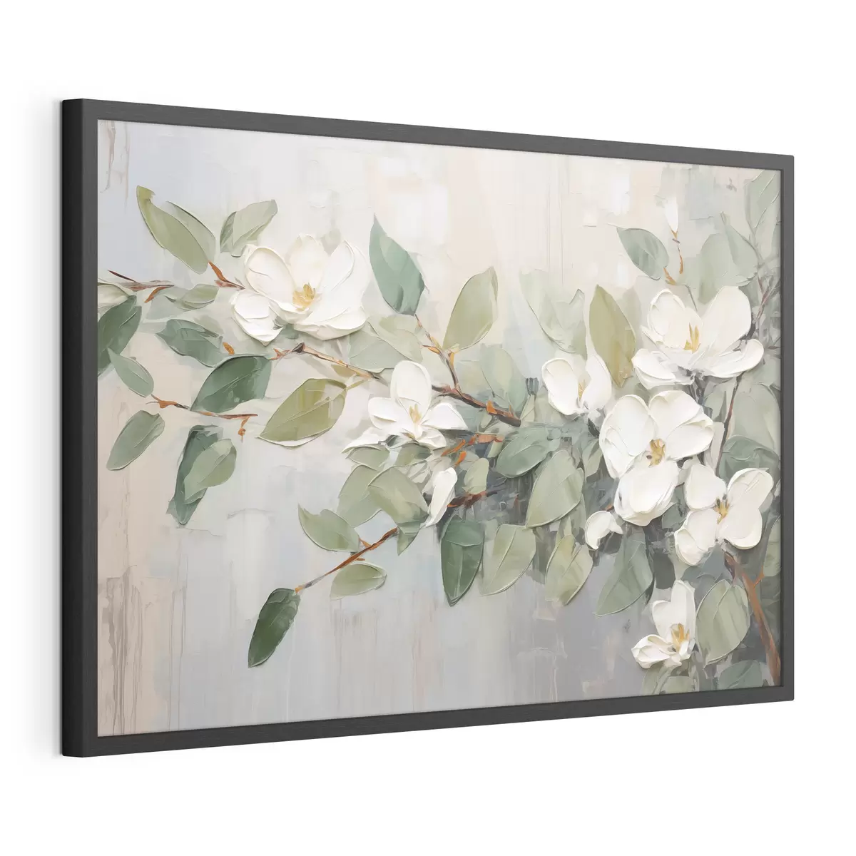Poster Magnolia in verde tenue f44853