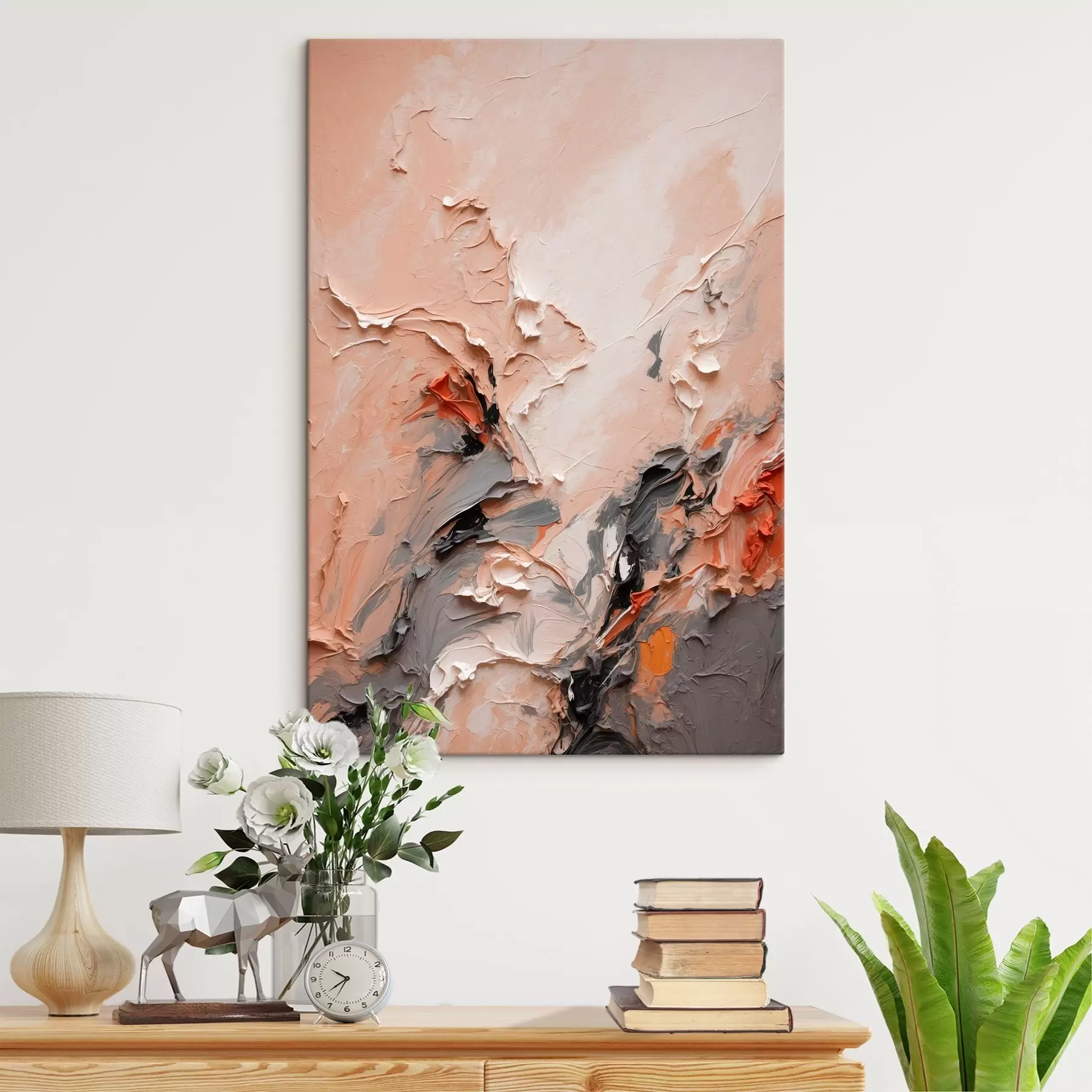 carta da parati Astratto nei toni del grigio pesca con tratti strutturati nr. s44873