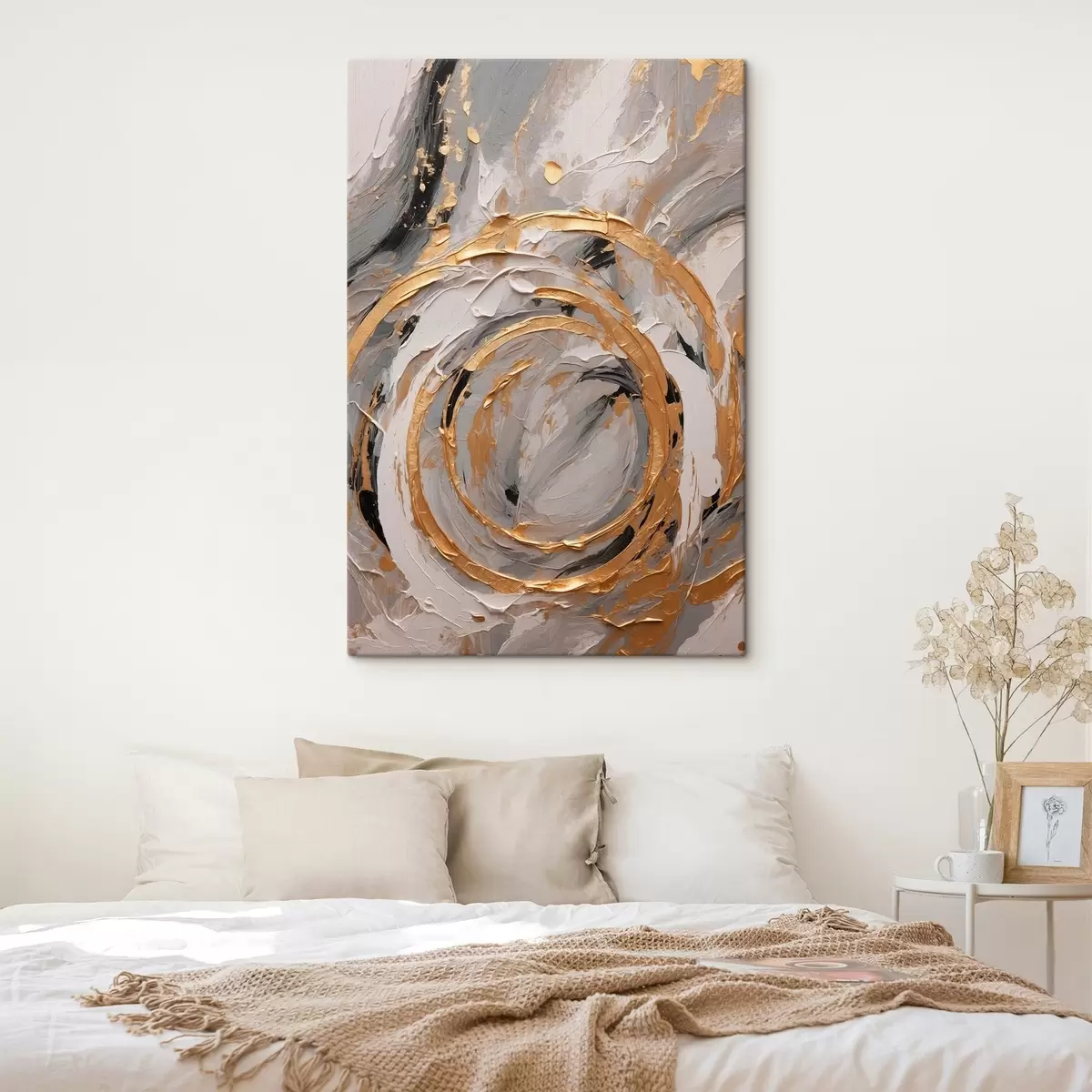 carta da parati Texture astratta con cerchi e pastelli nr. s44876