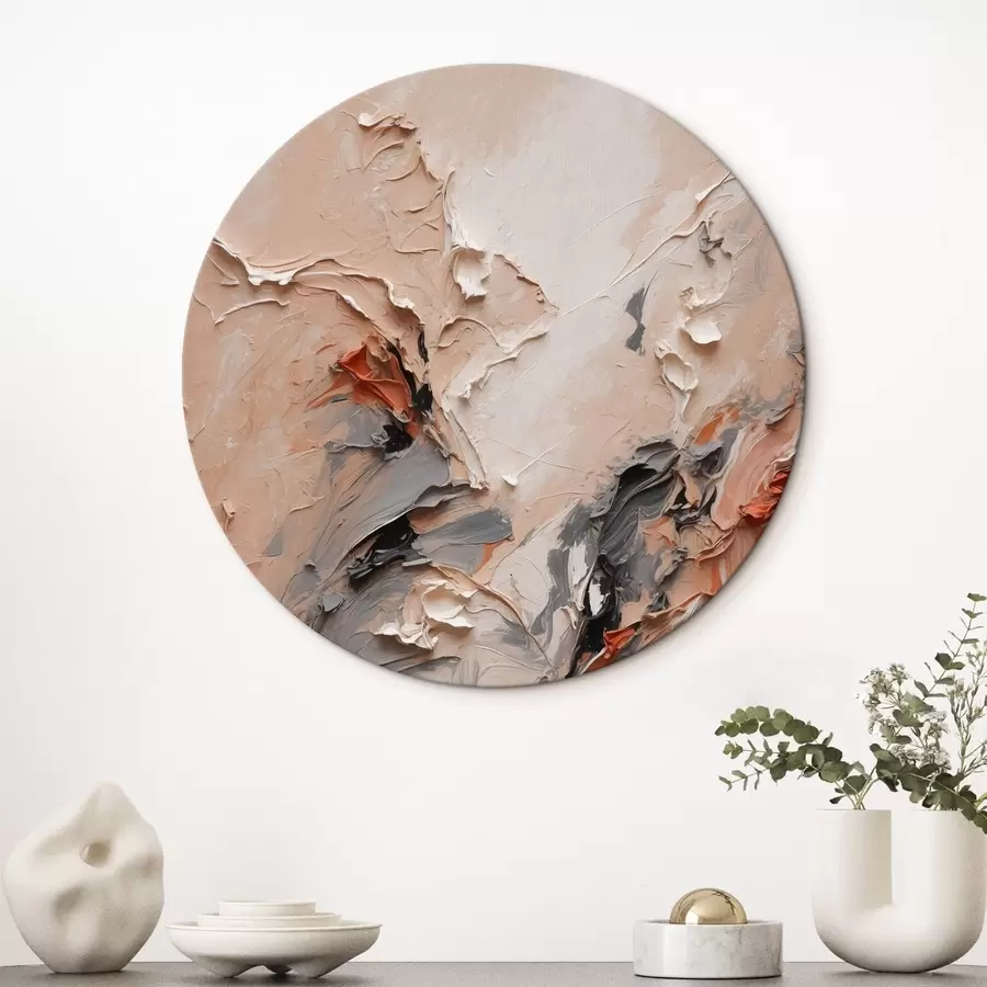 carta da parati Astratto nei toni del grigio pesca con tratti strutturati nr. r44873