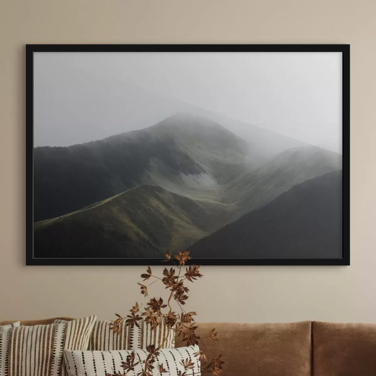 Poster Statue di pietra Moai sull'Isola di Pasqua al tramonto f44900