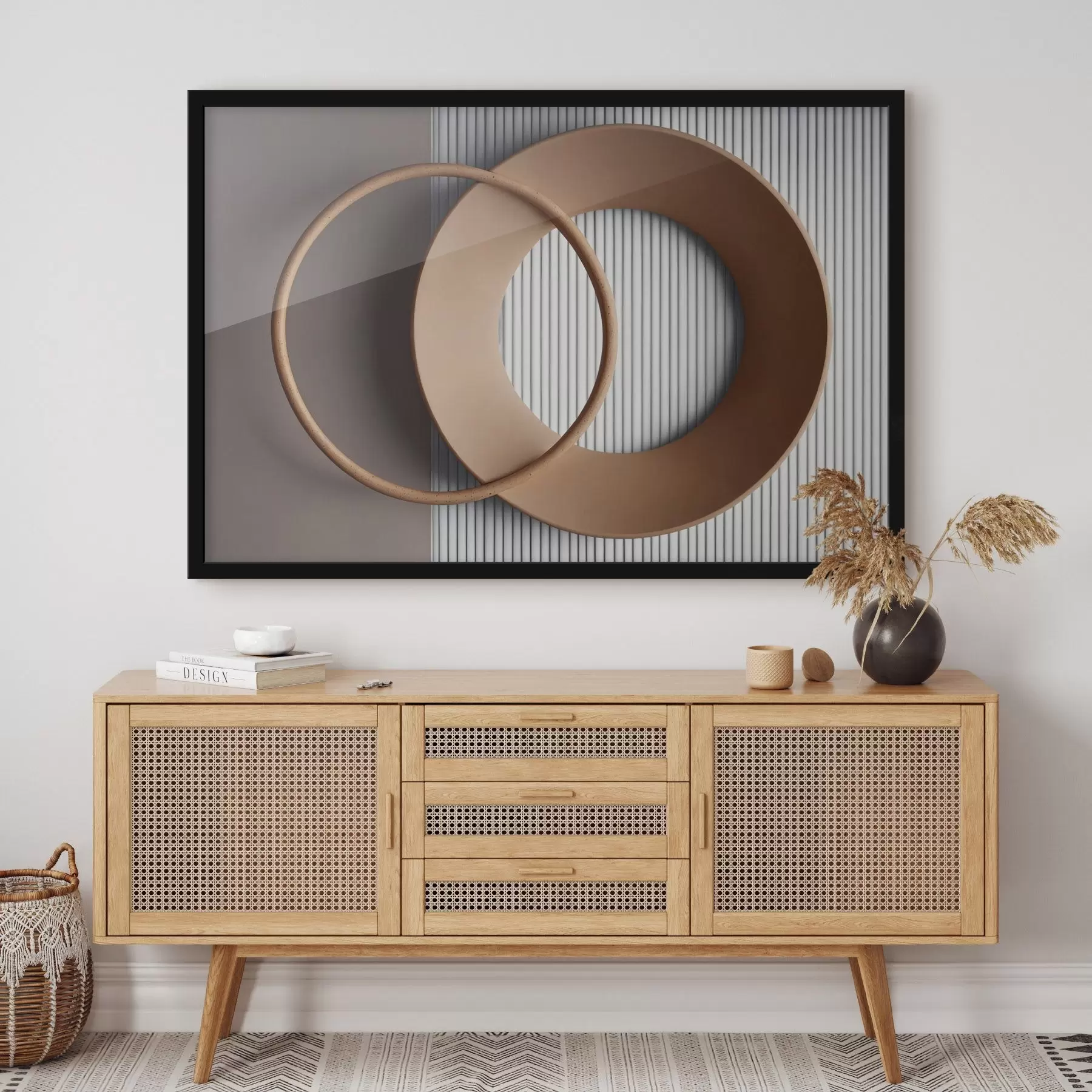 carta da parati Catena montuosa nebbiosa con colori tenui nr. f44901