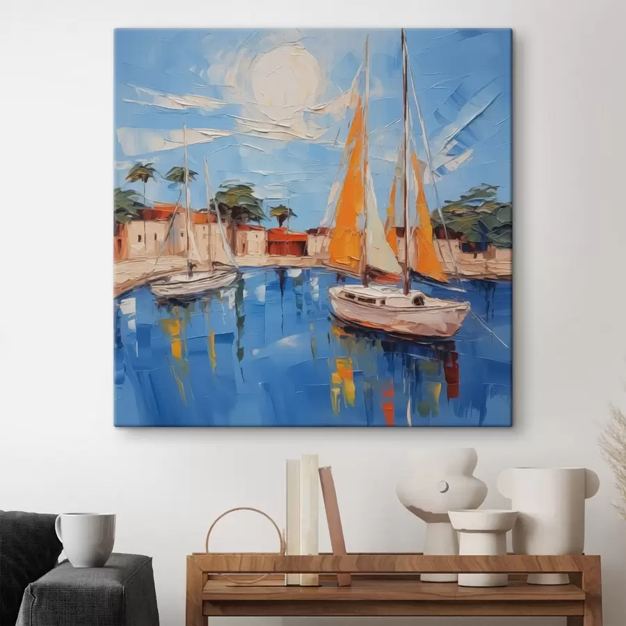 carta da parati Barca a vela al molo nr. s44824