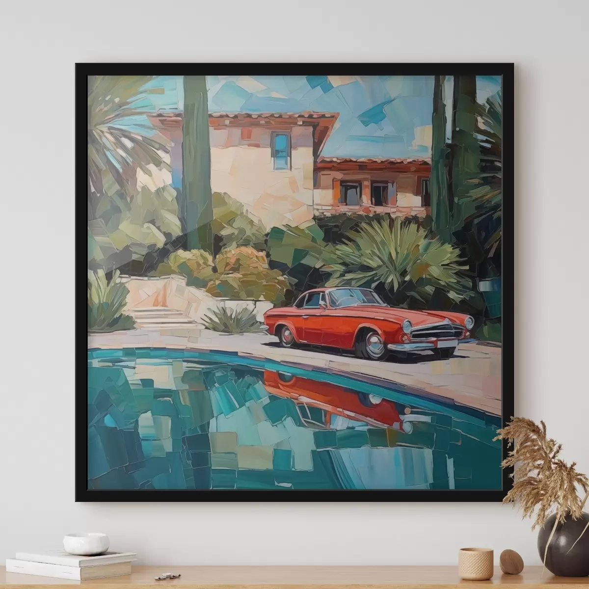 Poster Auto vicino alla villa f44822