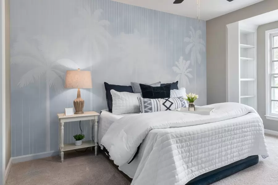 Carta da parati nature Nebbia con palme 