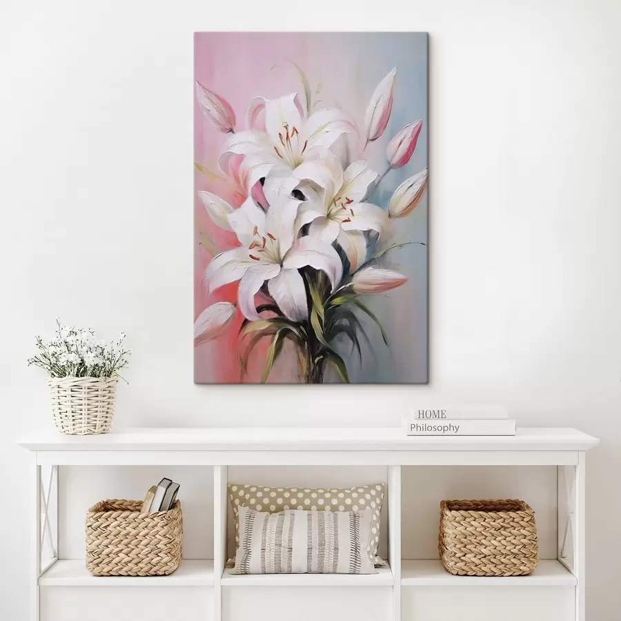 carta da parati Gigli bianchi nr. s44904