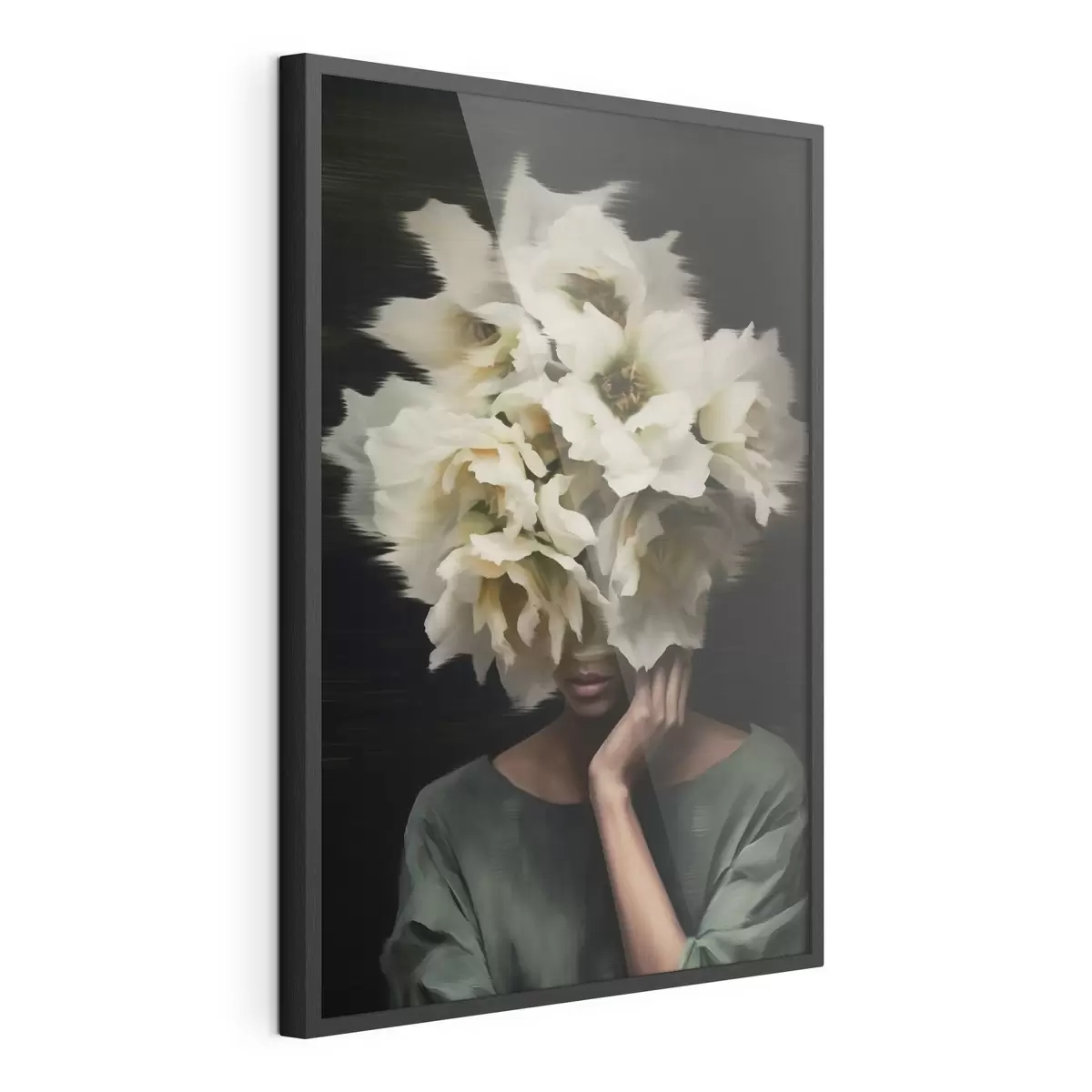 Poster Donna con fiori f44911