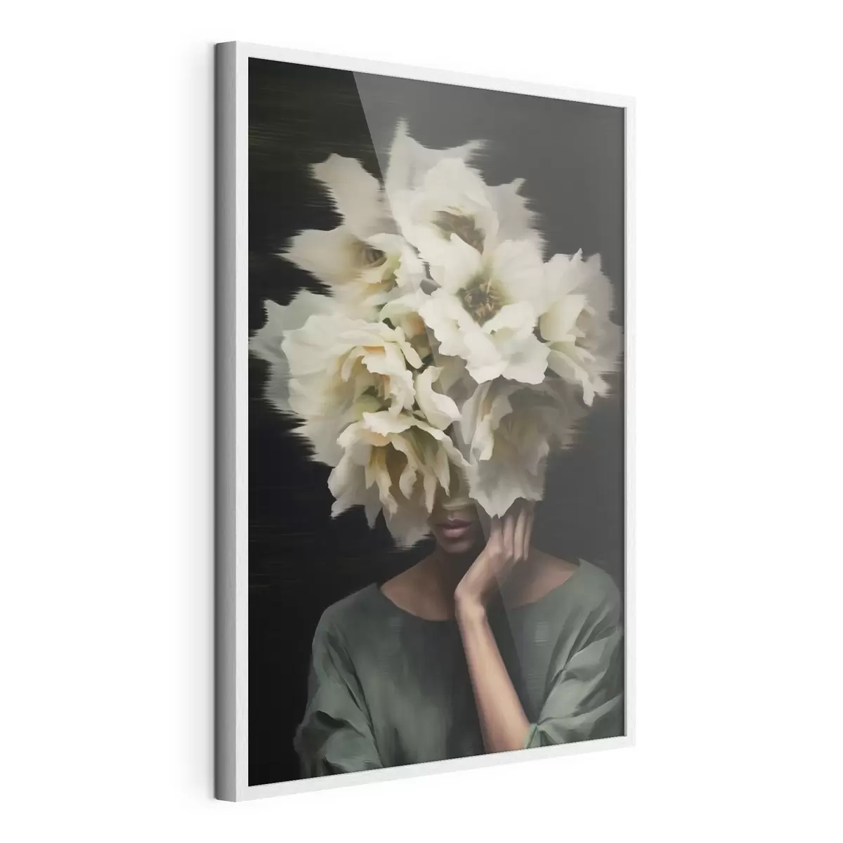 Poster Donna con fiori f44911