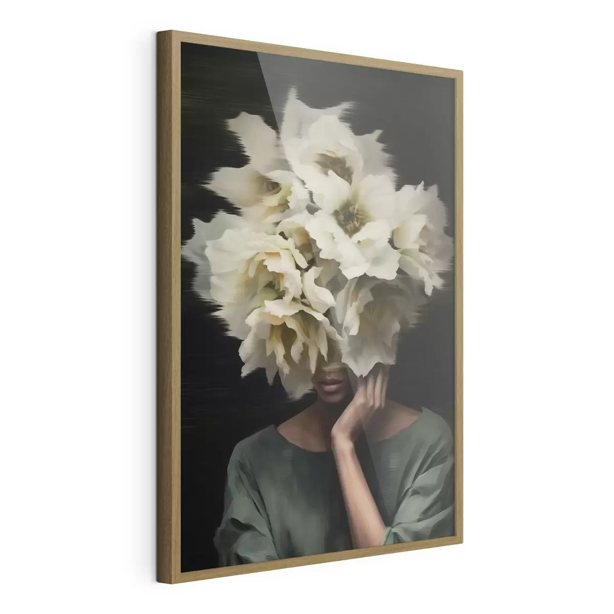 Poster Donna con fiori f44911