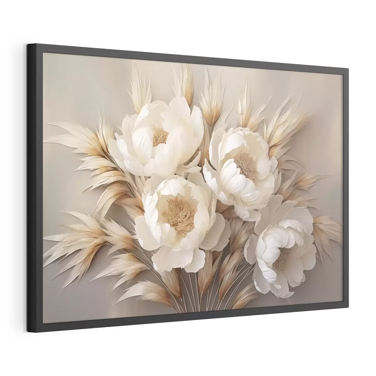 Poster Peonie con spighe f44913