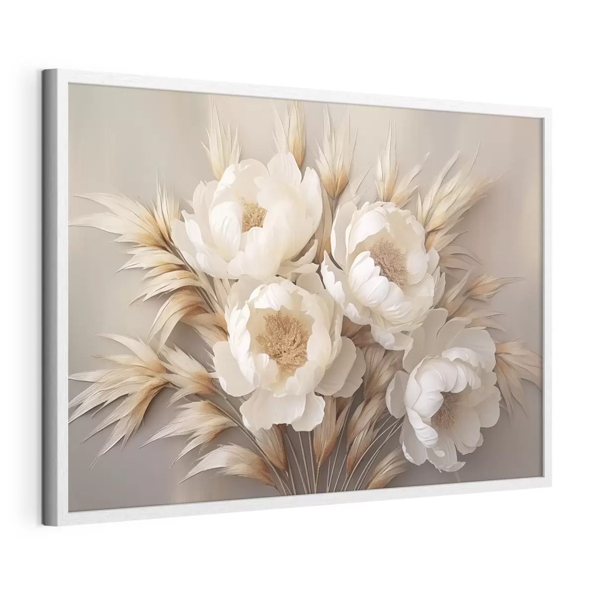 Poster Peonie con spighe f44913