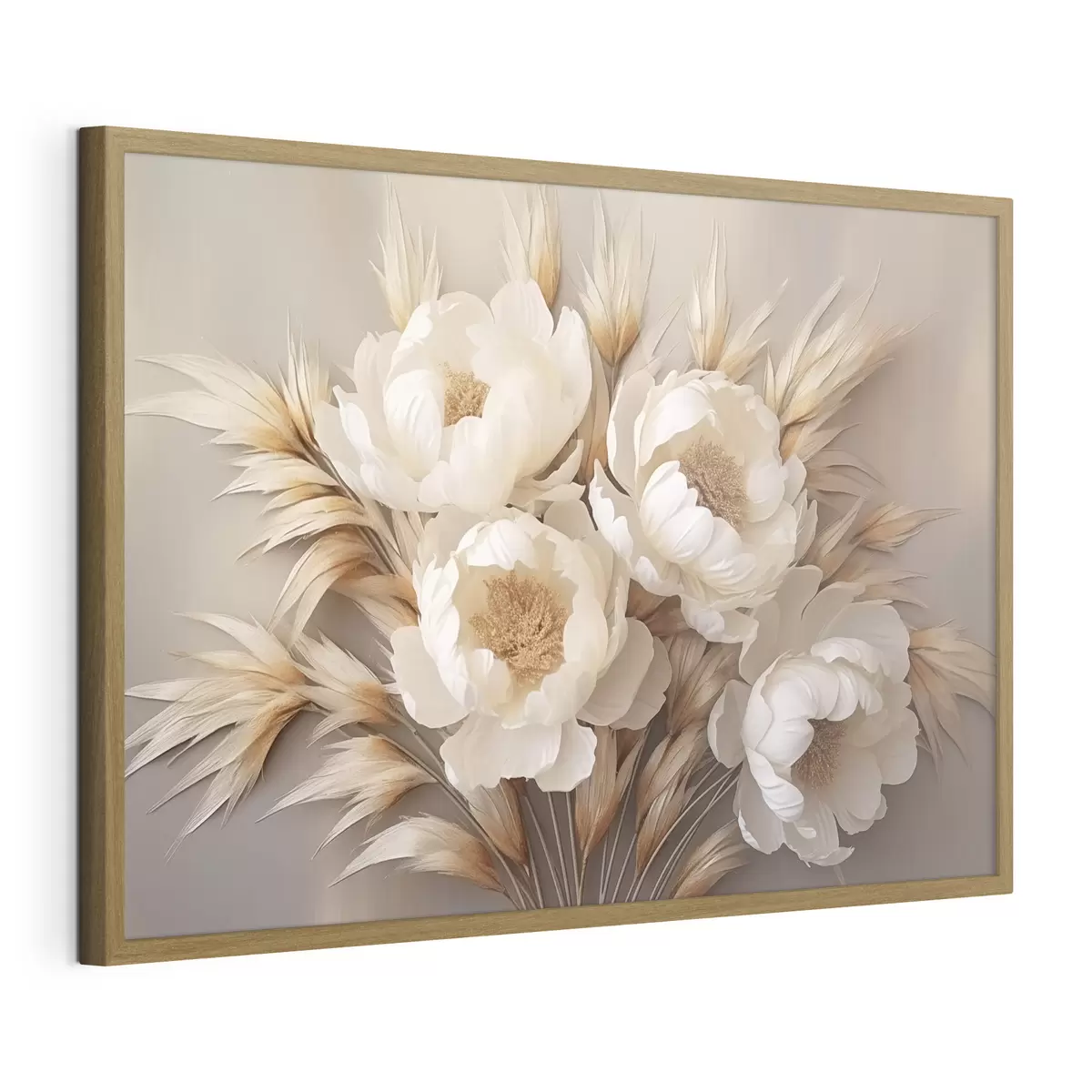 Poster Peonie con spighe f44913