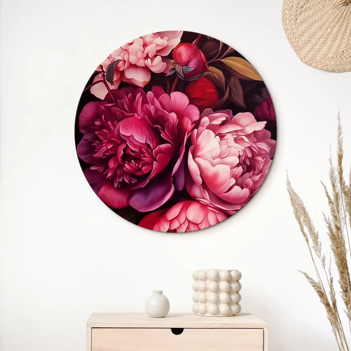 Quadri rotondi Peonie r44914