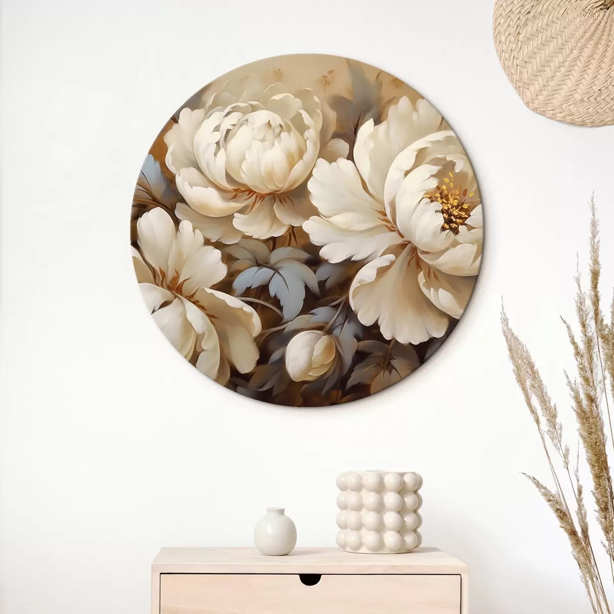 Quadri rotondi Peonie r44915