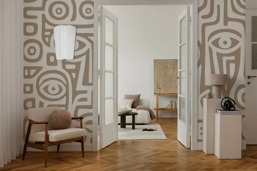 carta da parati Dettagli del viso stilizzati nr. w04186v2