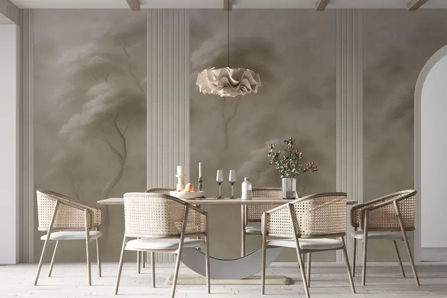 Carta da parati nature La foresta incontra l'arte del pannello 