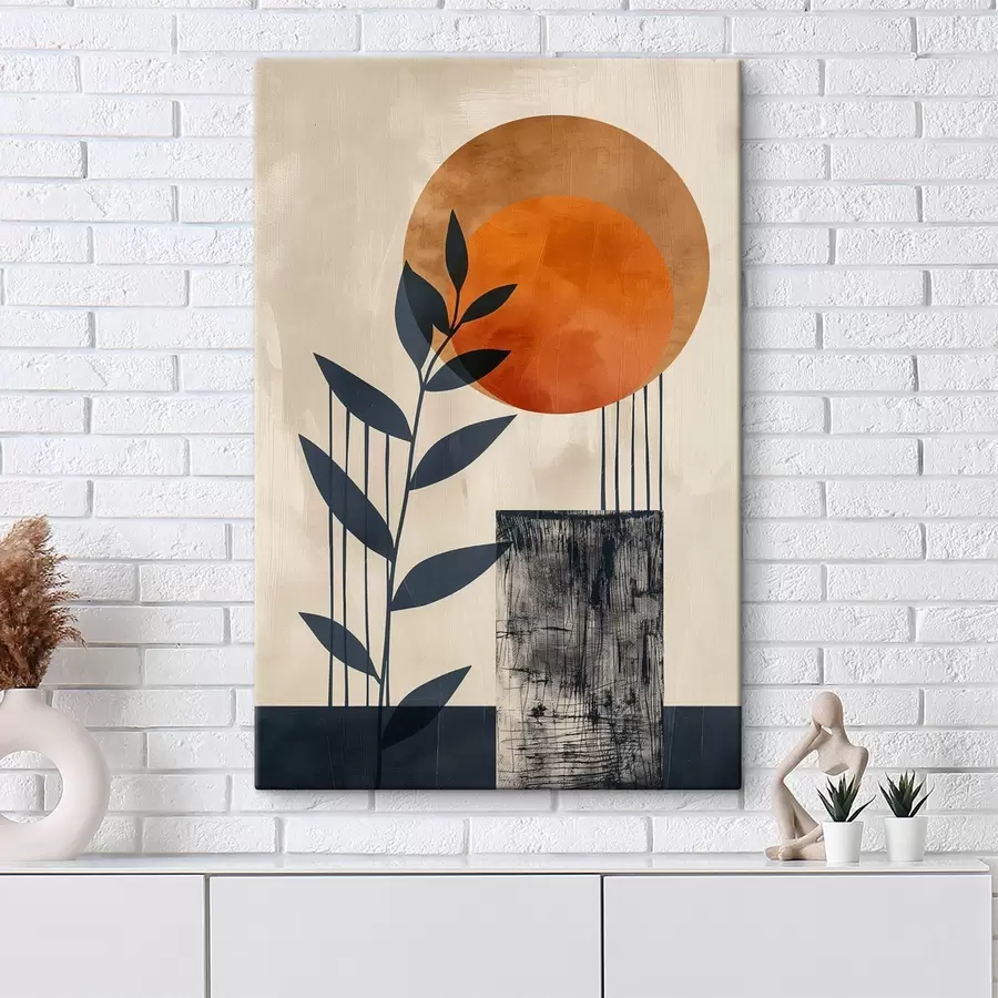 carta da parati Sole e foglie nr. s44961