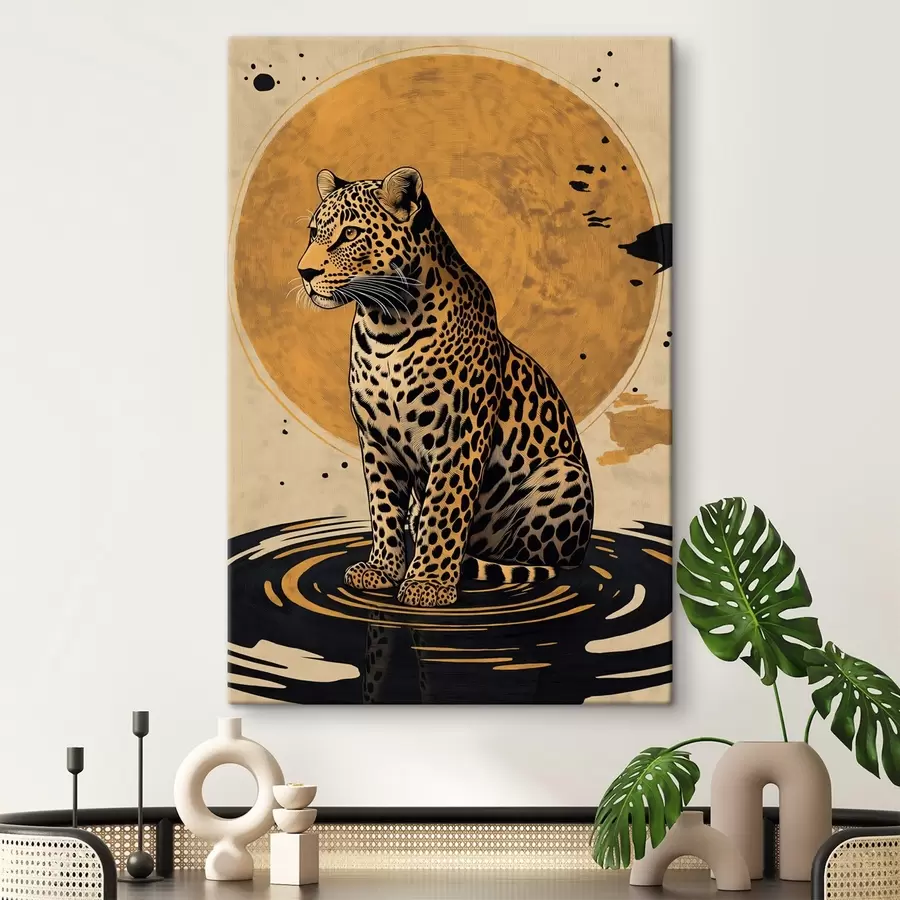 carta da parati Leopardo e sole nr. s44970