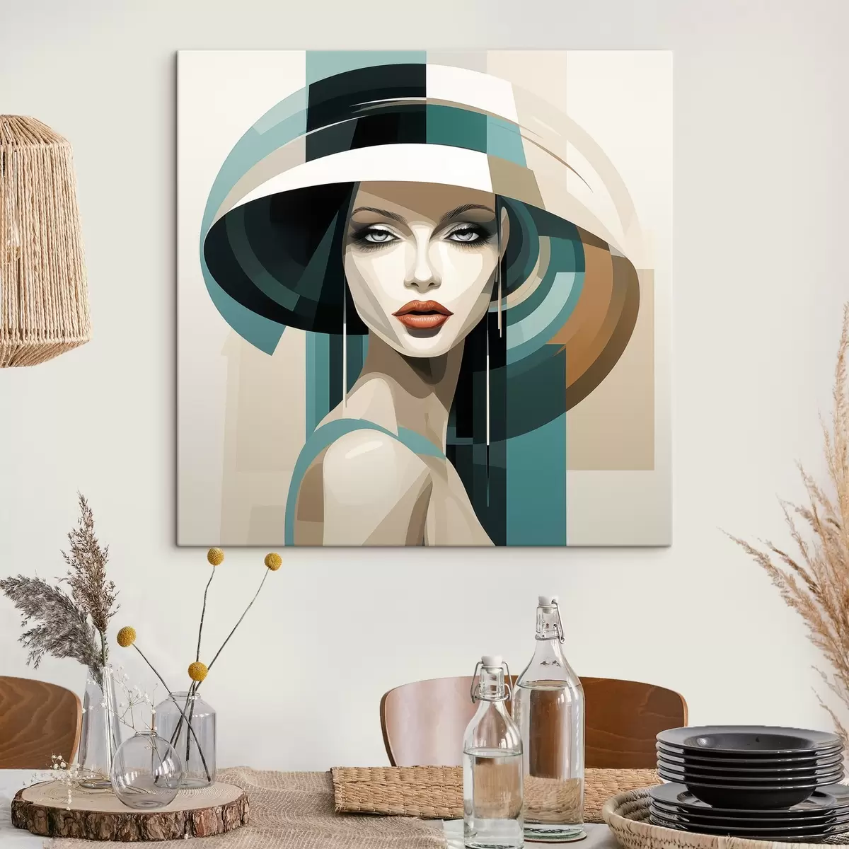 carta da parati Ragazza con cappello nr. s44972