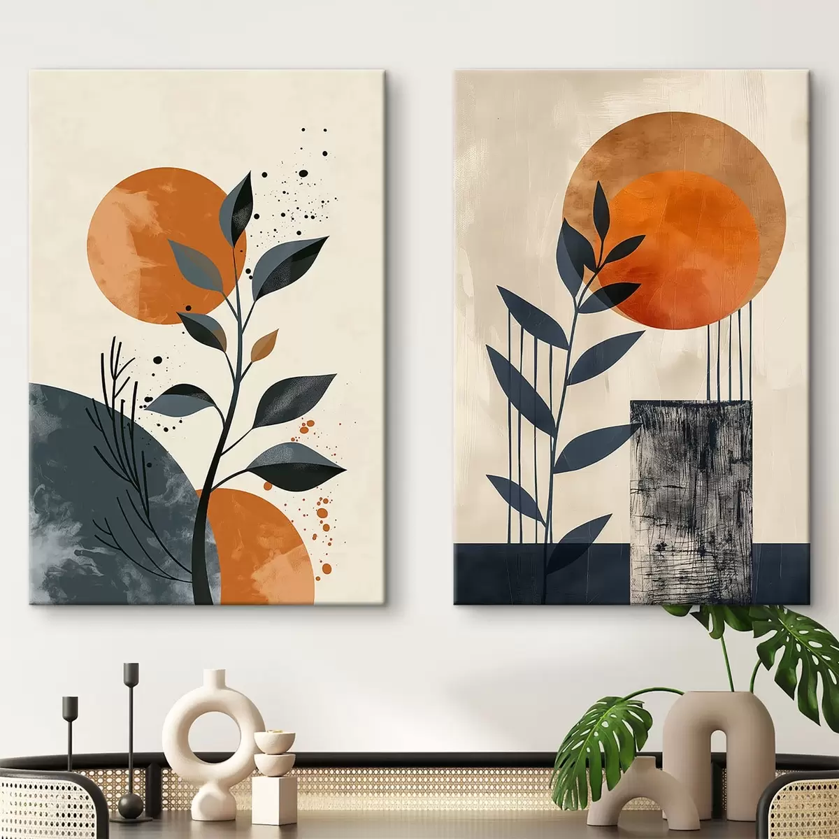 carta da parati Foglie al tramonto nr. m00469