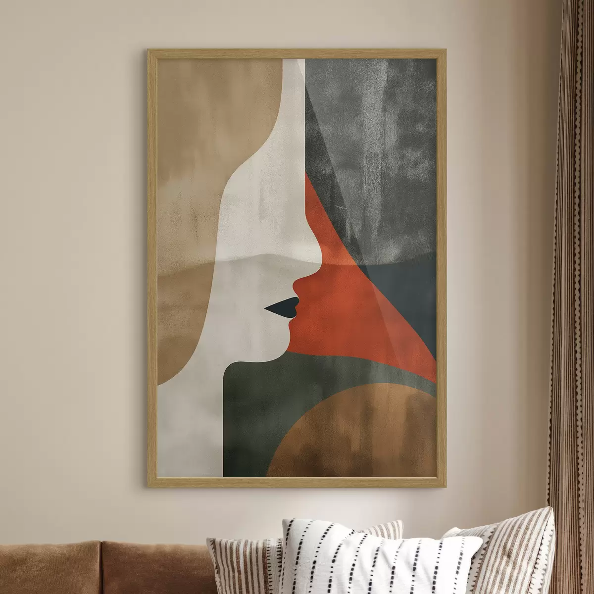 Poster Volto e astrazione f44969
