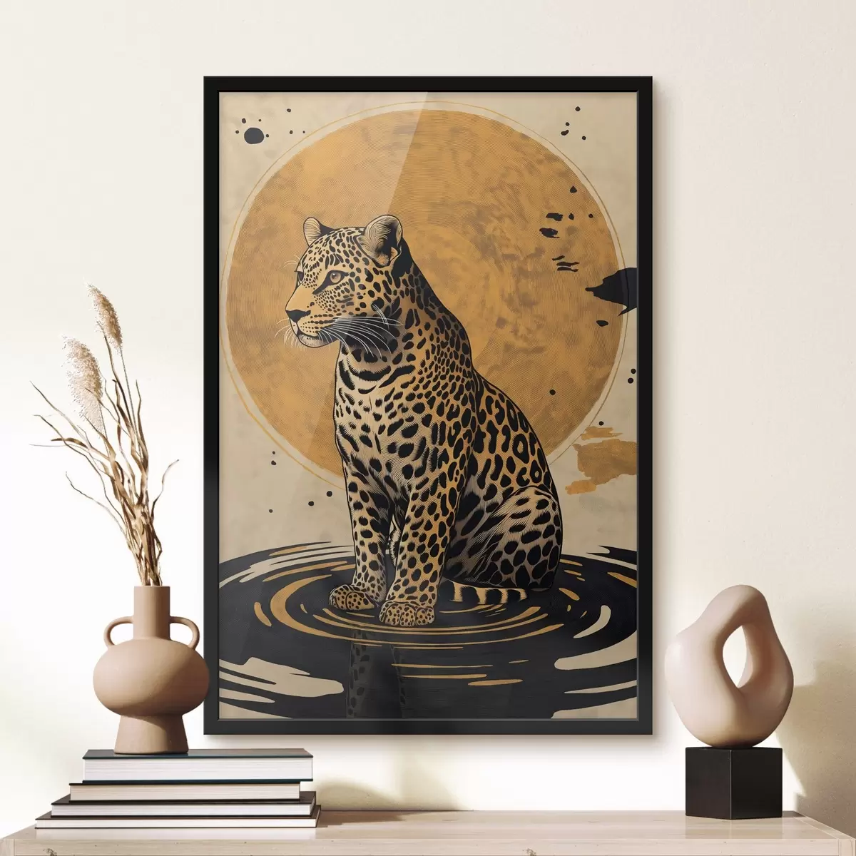 Poster Leopardo e sole f44970