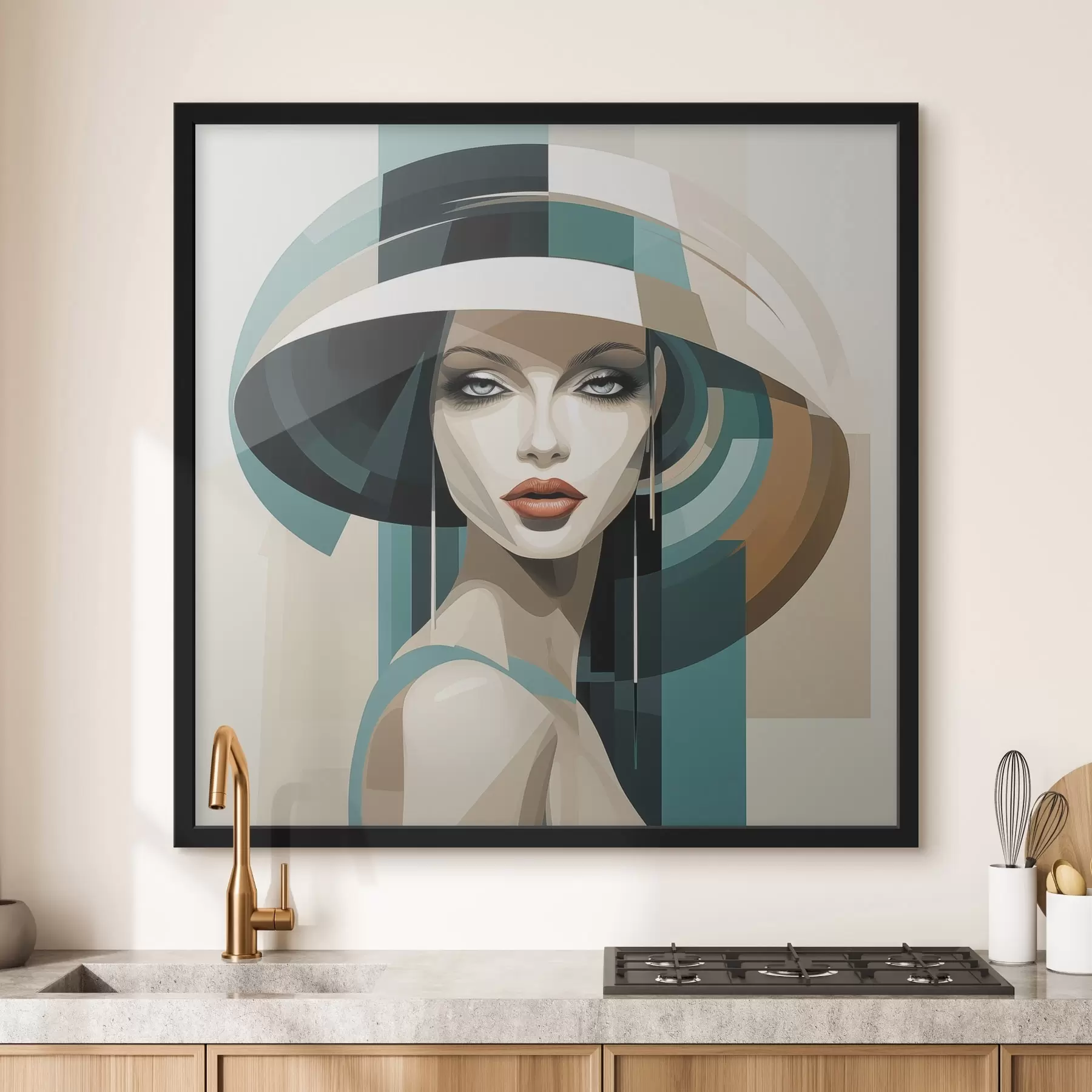 carta da parati Ragazza con cappello nr. f44972