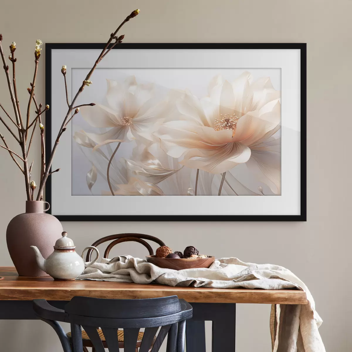 Poster Fiori di pesco delicati f44836