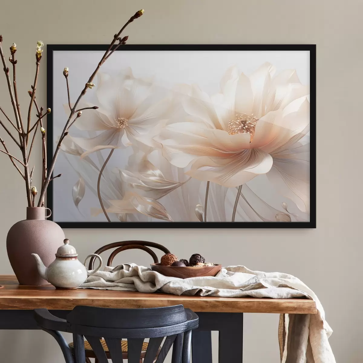 Poster Fiori di pesco delicati f44836