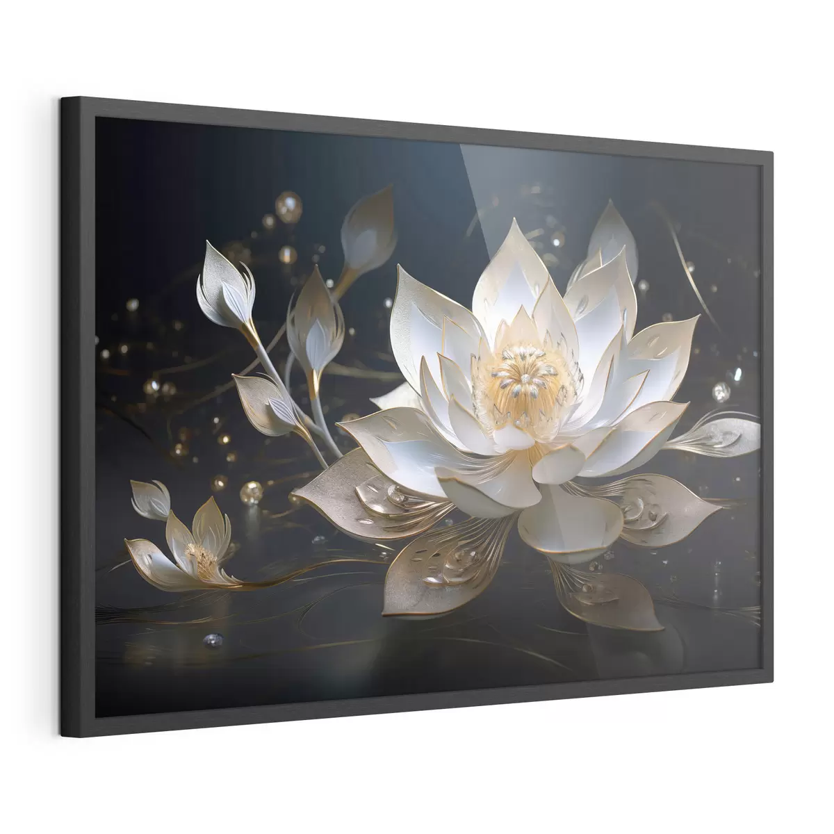 Poster Loto con motivi eleganti su sfondo scuro f44841