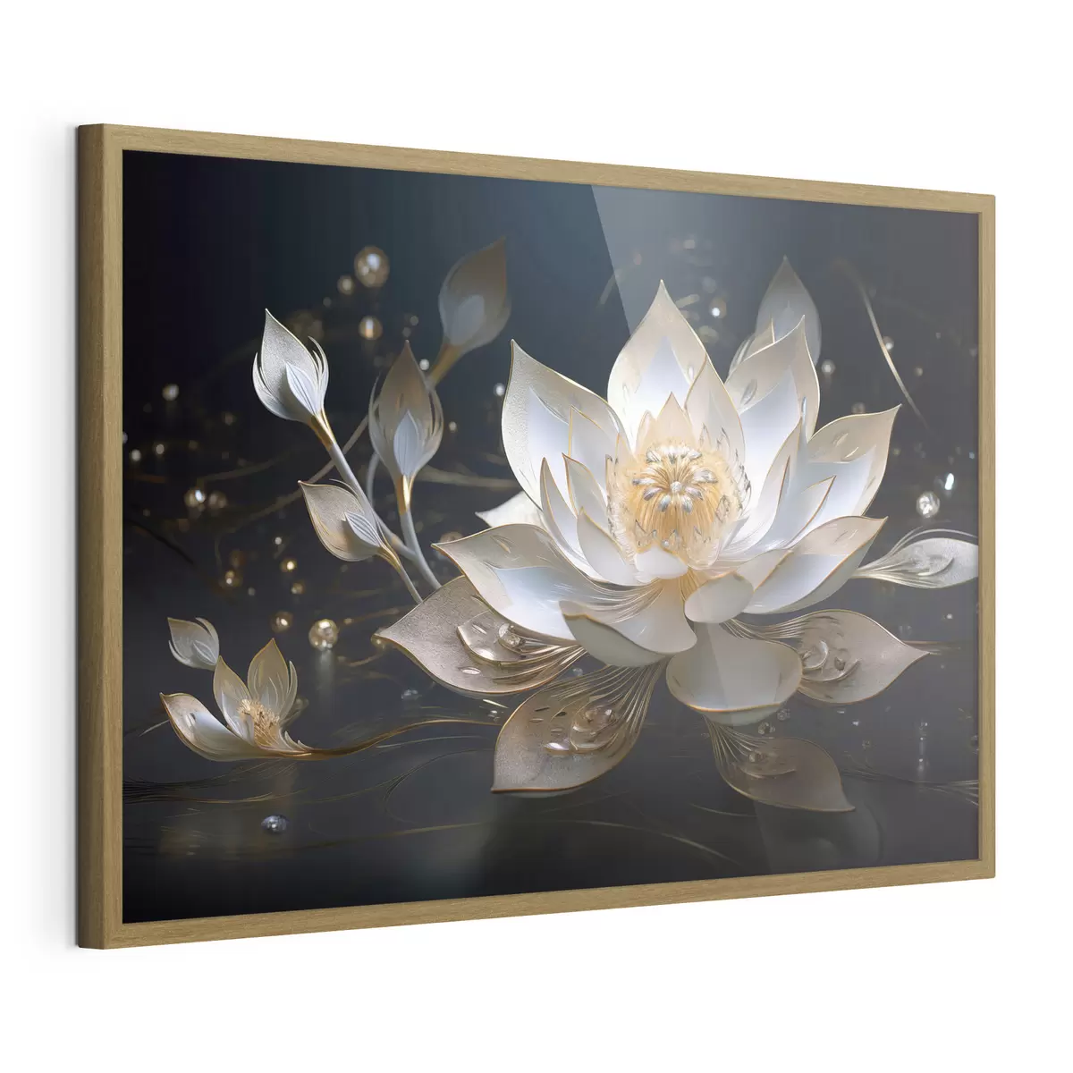 Poster Loto con motivi eleganti su sfondo scuro f44841
