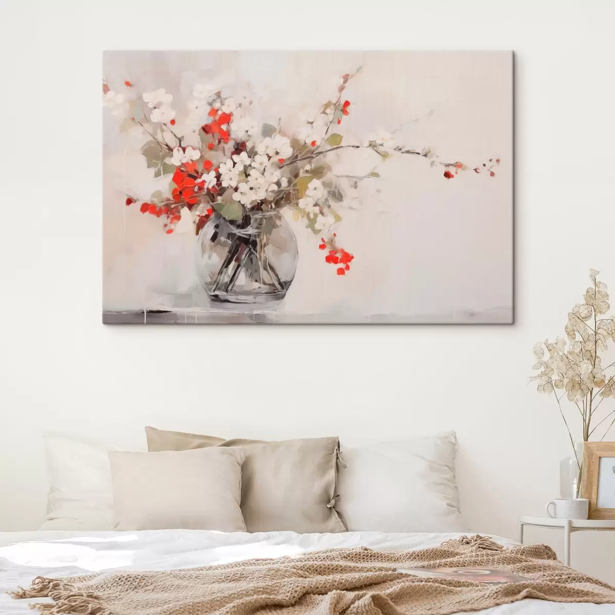 carta da parati Delicata composizione floreale in stile acquerello nr. s44948