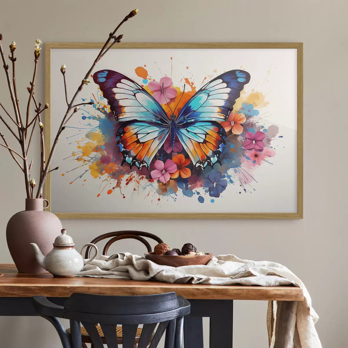 Poster Farfalle e gioia f44943