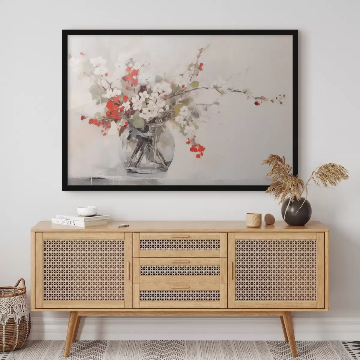 Poster Delicata composizione floreale in stile acquerello f44948