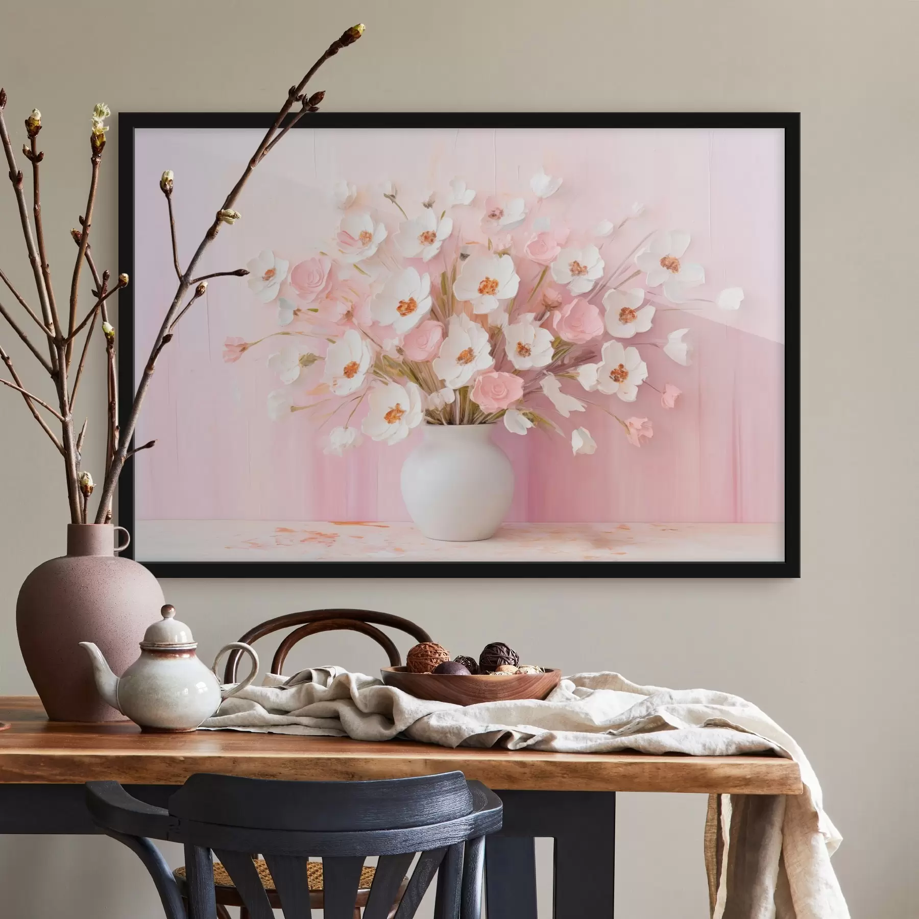 carta da parati Delicato bouquet in stile decorativo moderno nr. f44950