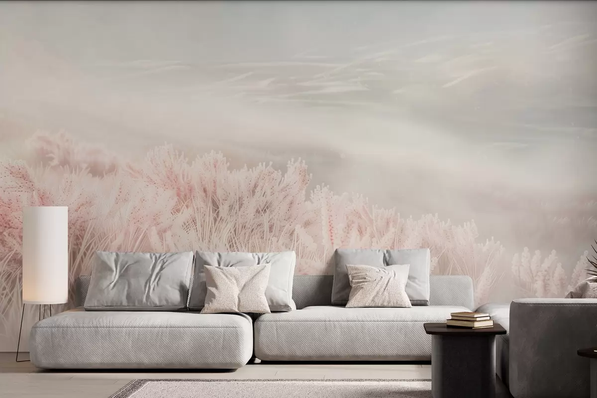 carta da parati  un campo con erba soffice nr. w04211