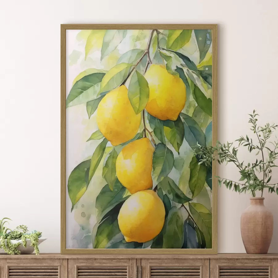 carta da parati Ramo di limoni nr. f45001